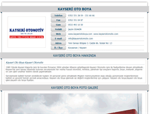 Tablet Screenshot of kayseriotoboya.com